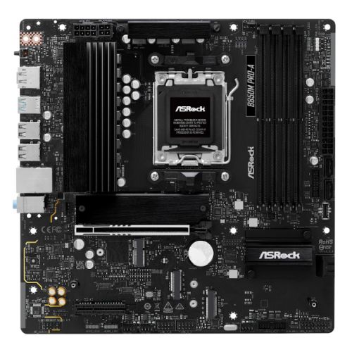 Asrock B850M PRO-A, AMD B850, AM5, Micro ATX, 4 DDR5, HDMI, DP, 2.5G LAN, 3x M.2 Asrock B850M PRO-A, AMD B850, AM5, Micro ATX, 4 DDR5, HDMI, DP, 2.5G LAN, 3x M.2